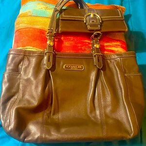 🌸Coach🌸Brown Leather Bag and Wallet Set🌸